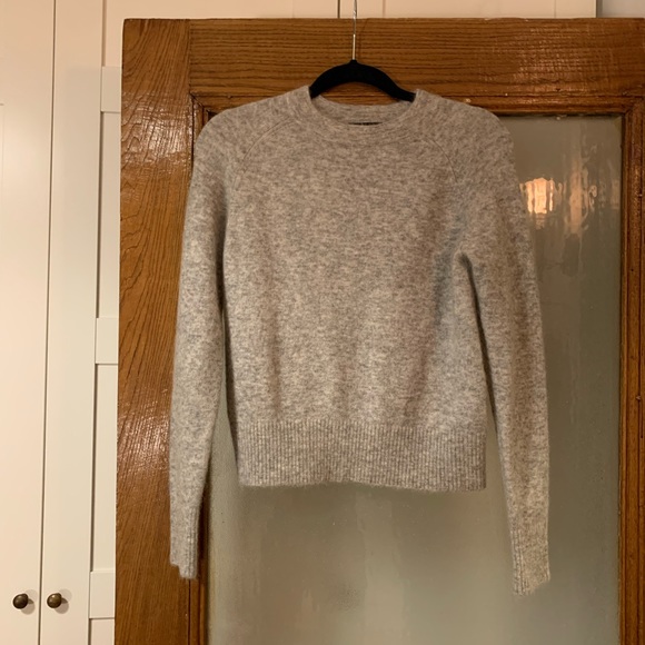 American Retro Sweaters - AMERICAN RETRO Grey Wool Blend Sweater